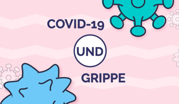 COVID-19 und Grippe – beides sind ernste Erkrankungen mit Gemeinsamkeiten und Unterschieden. In dieser Übersicht erfahren Sie mehr.